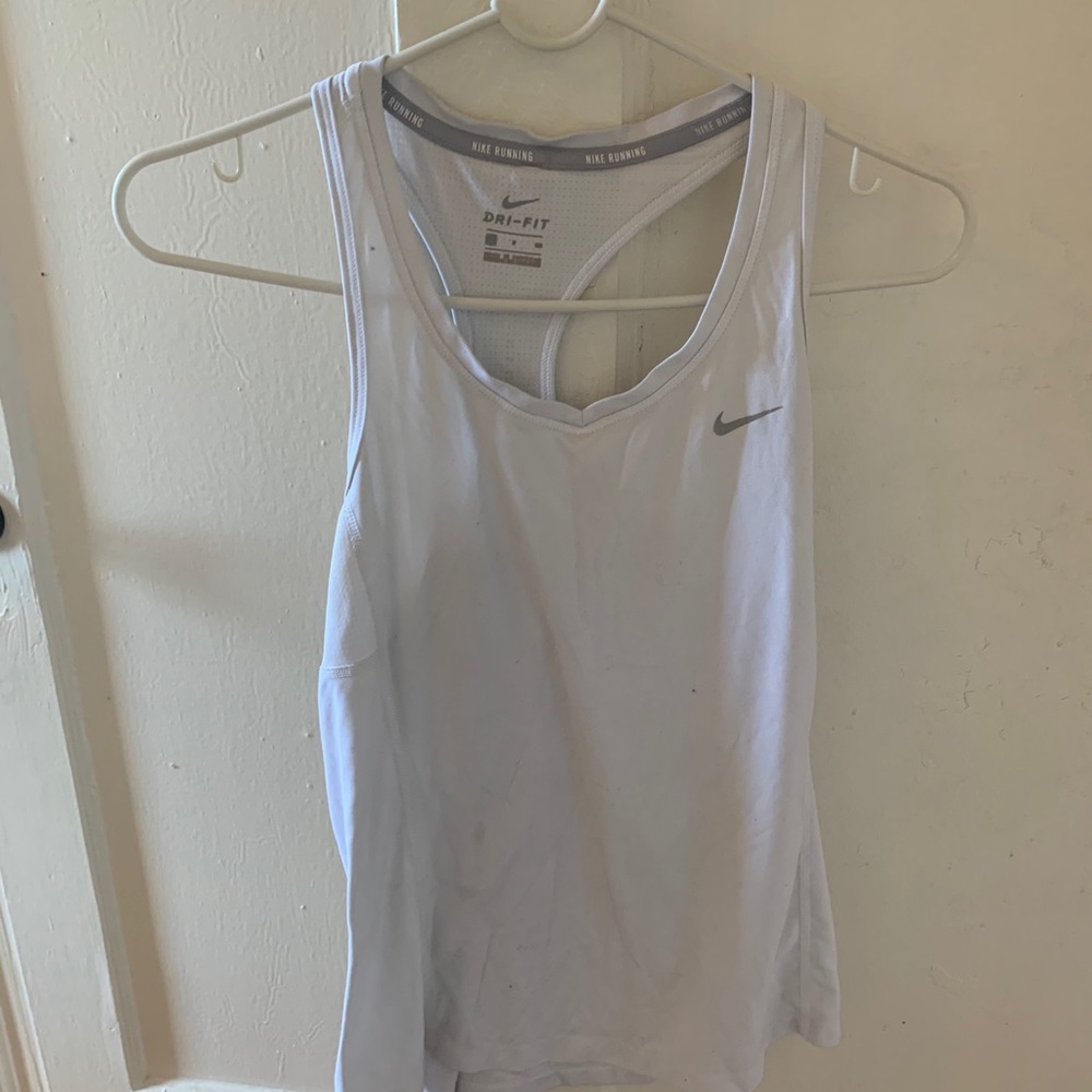 Nike Dri fit tank top - white and grey